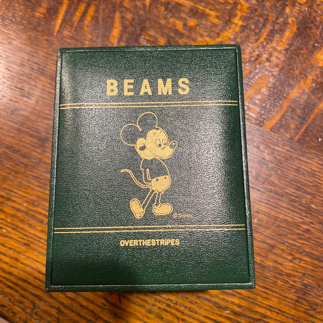 BEAMS × OVER THE STRIPES ミッキー 腕時計 ゴールド