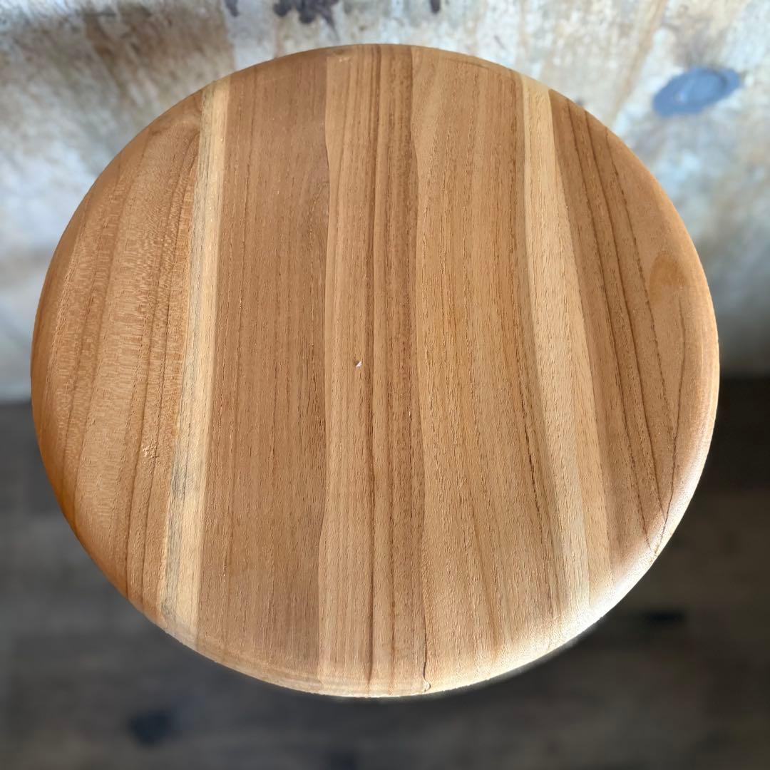 GALLUP ギャラップ　チーク ラウンドトップ スツール　30インチ　③