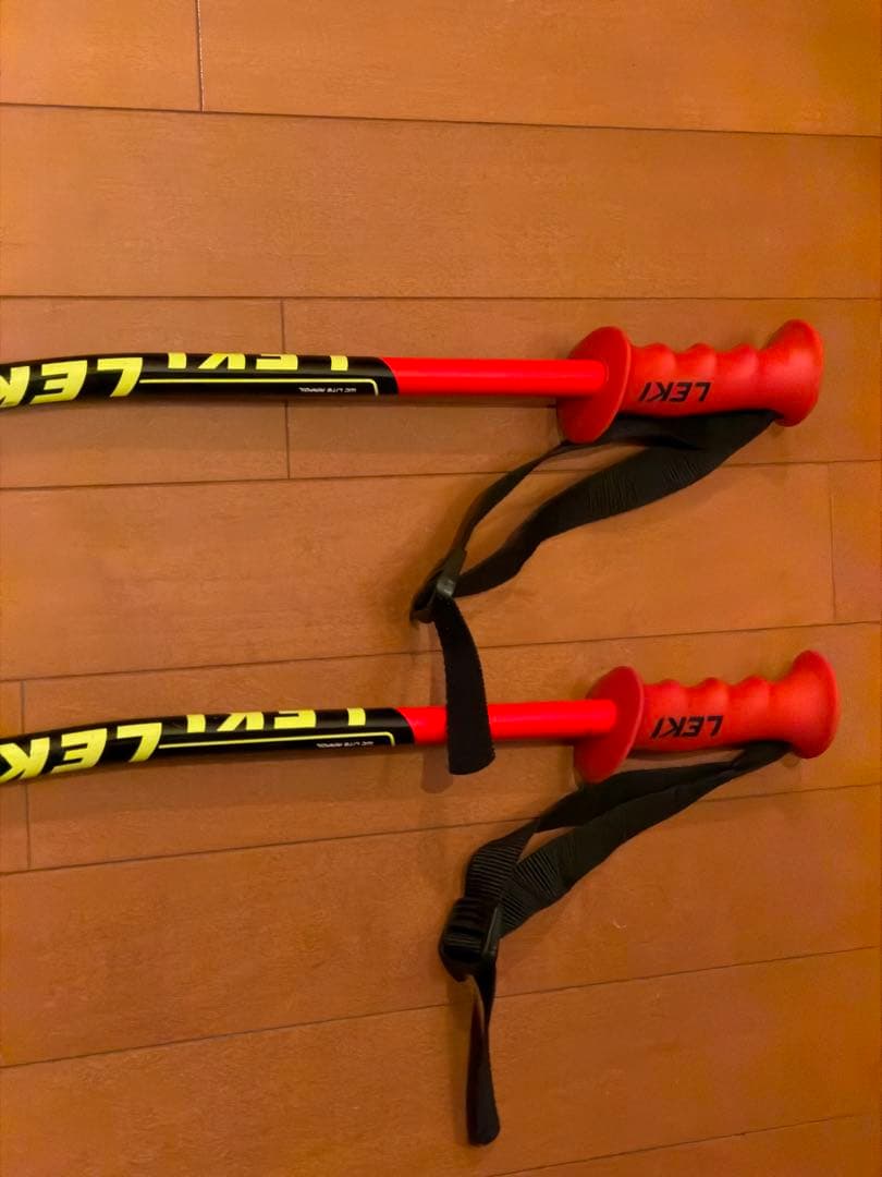 LEKI スキー用ストック 115cm 赤 WCR LITE GS 3D