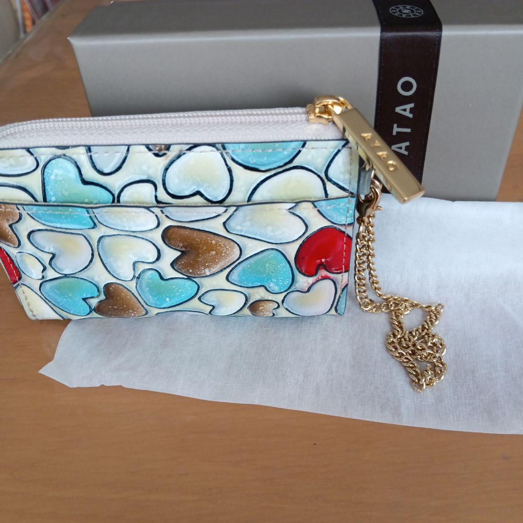 【アタオ】ベルハッピーヴィトログラスハート、キィーケースミニ財布★箱あり