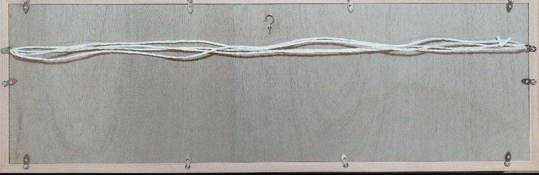 117 麻の葉組子入り　２枚一組　木製額縁