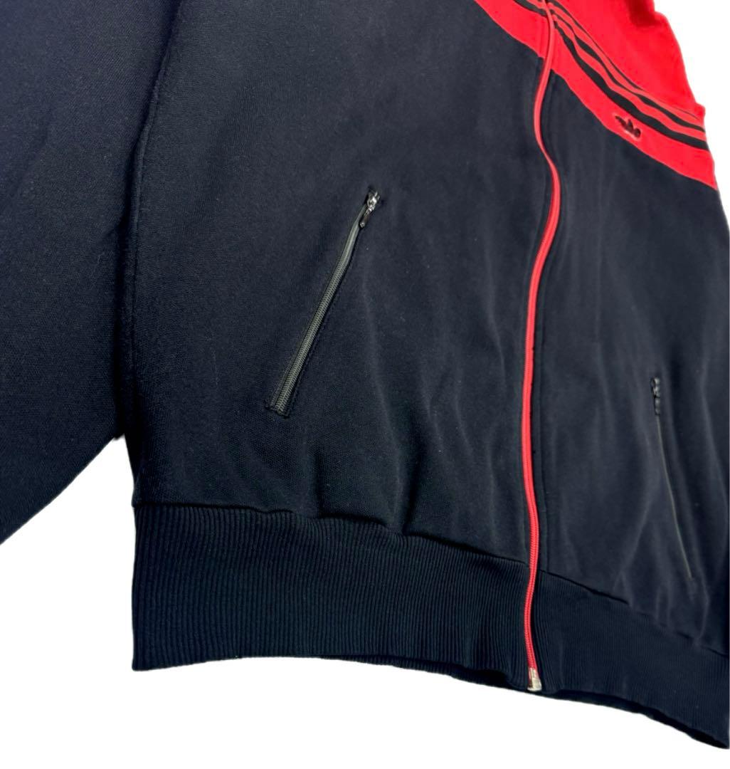 K*i様 【70s】アディダス 黒赤 ジャージ 西ドイツ製 デサント adida