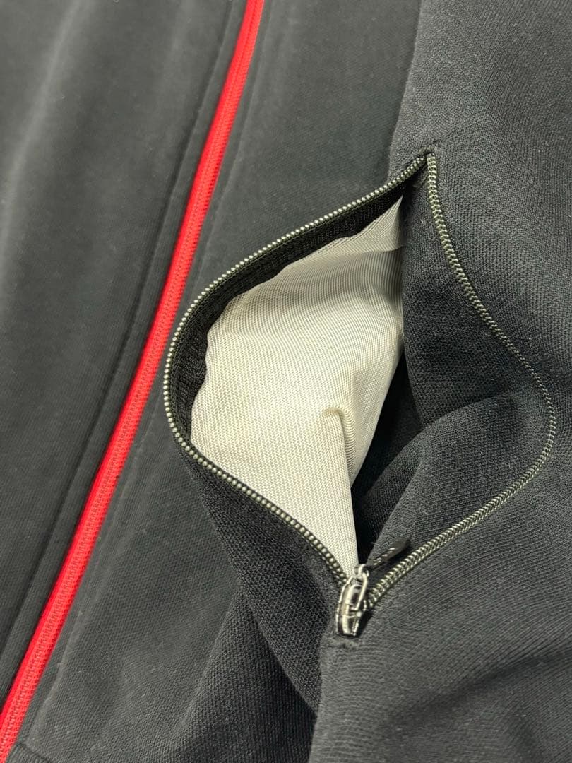 K*i様 【70s】アディダス 黒赤 ジャージ 西ドイツ製 デサント adida