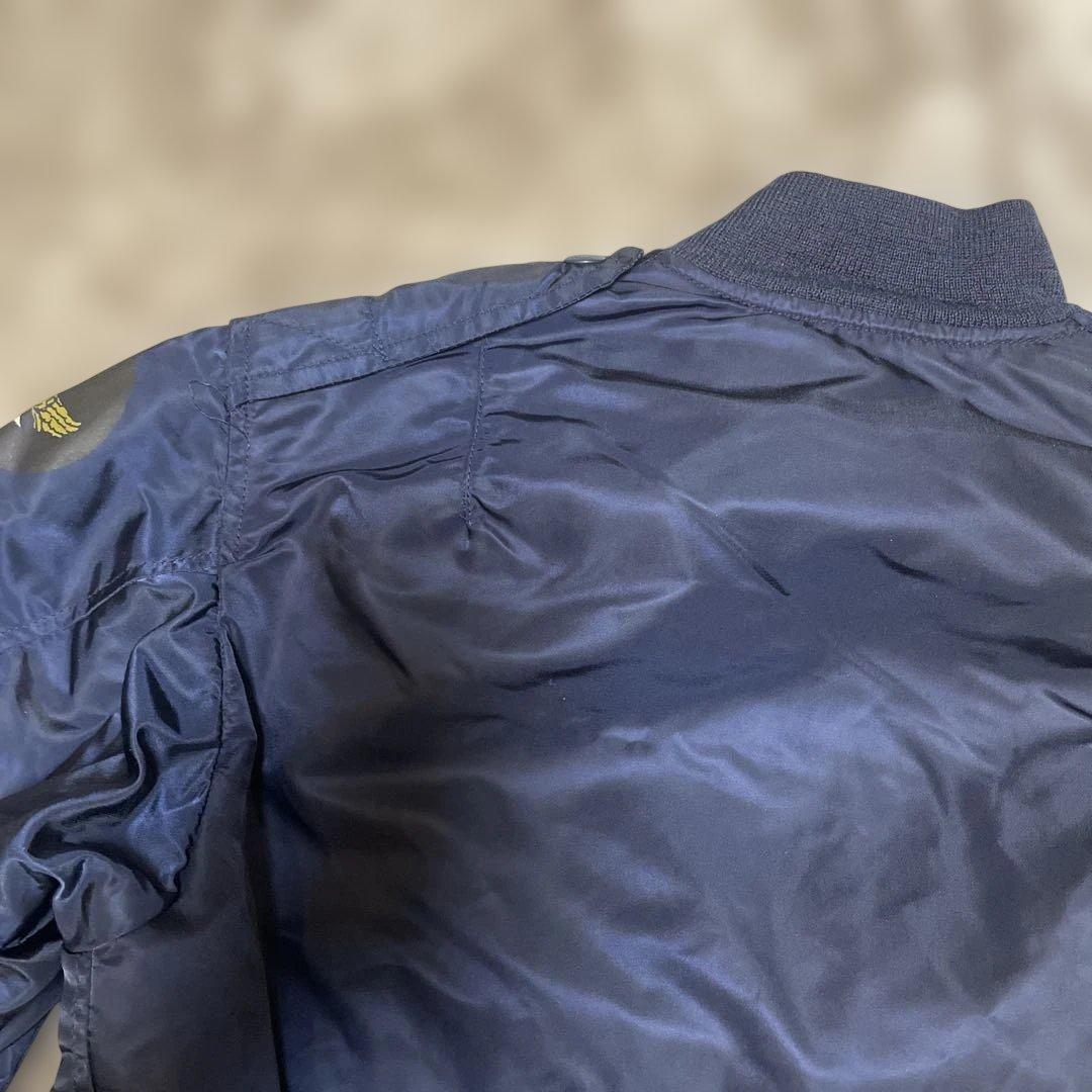 黒タグ デッドストックUSA製ma-1 Brenets Sportswear S