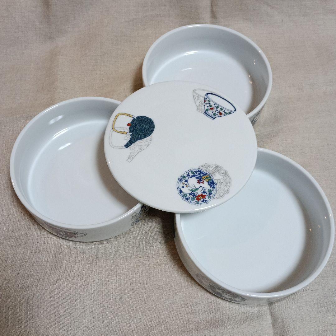 波佐見焼　うつわ紋様　3段重