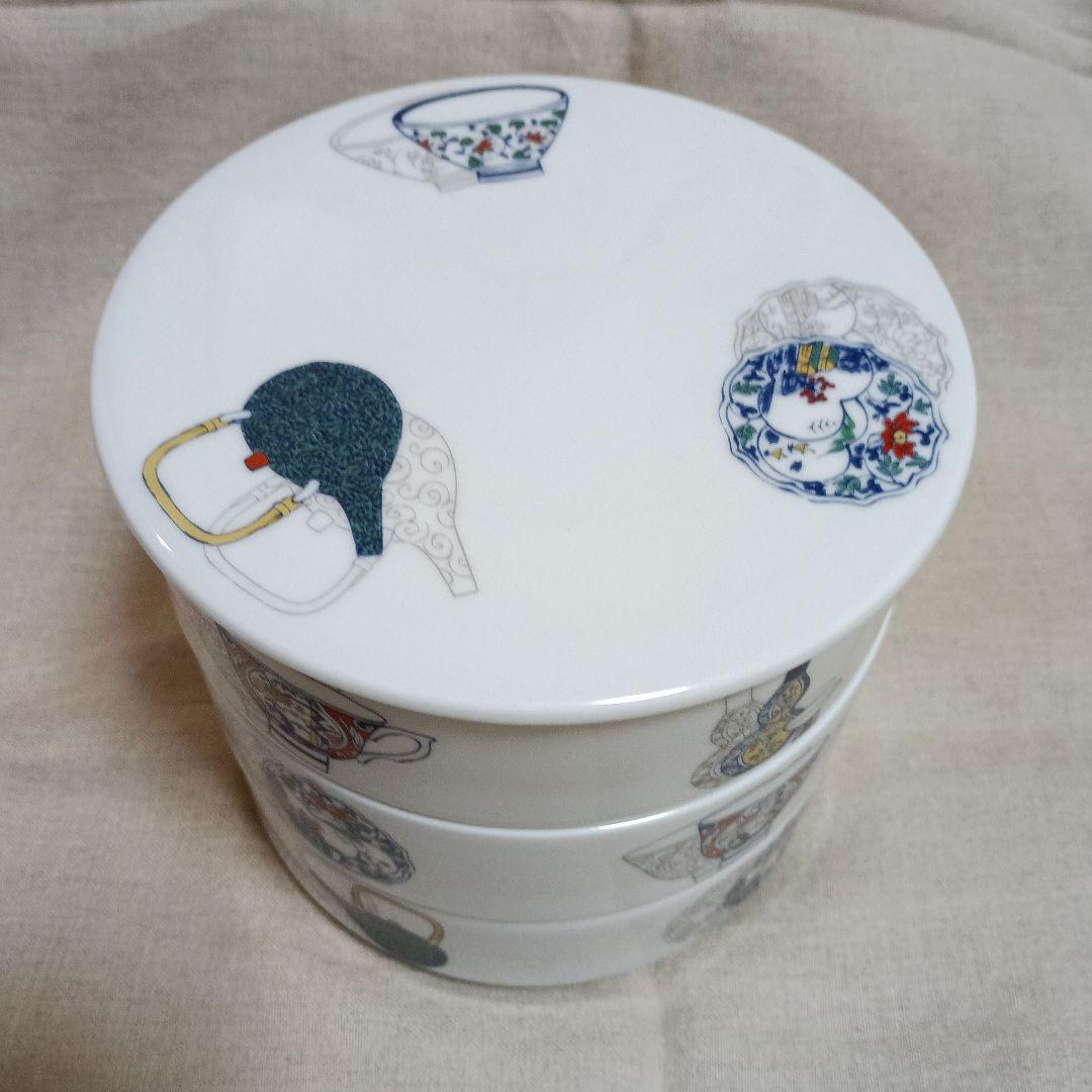 波佐見焼　うつわ紋様　3段重