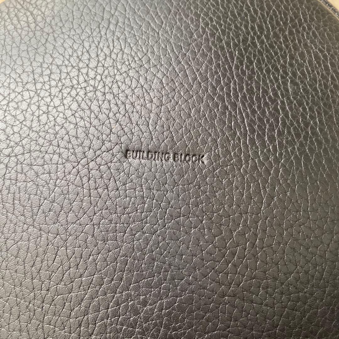 BUILDING BLOCK ブラック レザー バケツ バッグ