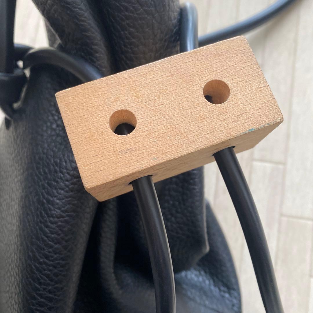 BUILDING BLOCK ブラック レザー バケツ バッグ