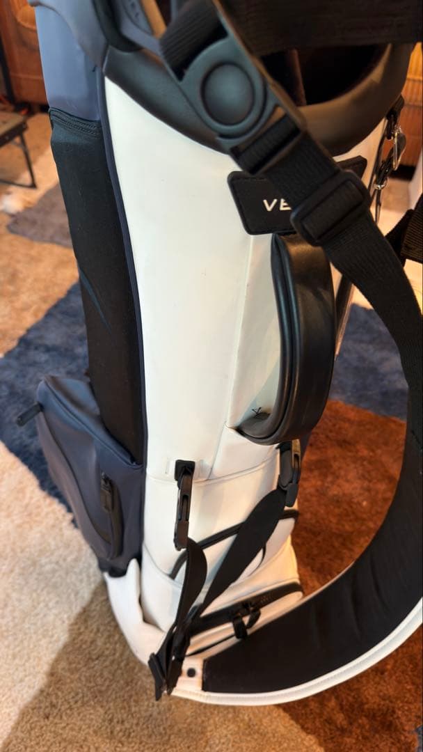 Vessel ゴルフバッグ ホワイト/ネイビー