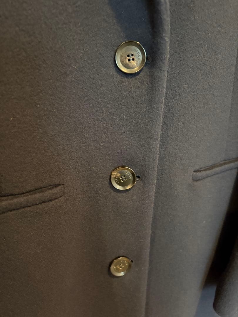 GUCCI グッチ　チェスターコート　ネイビー