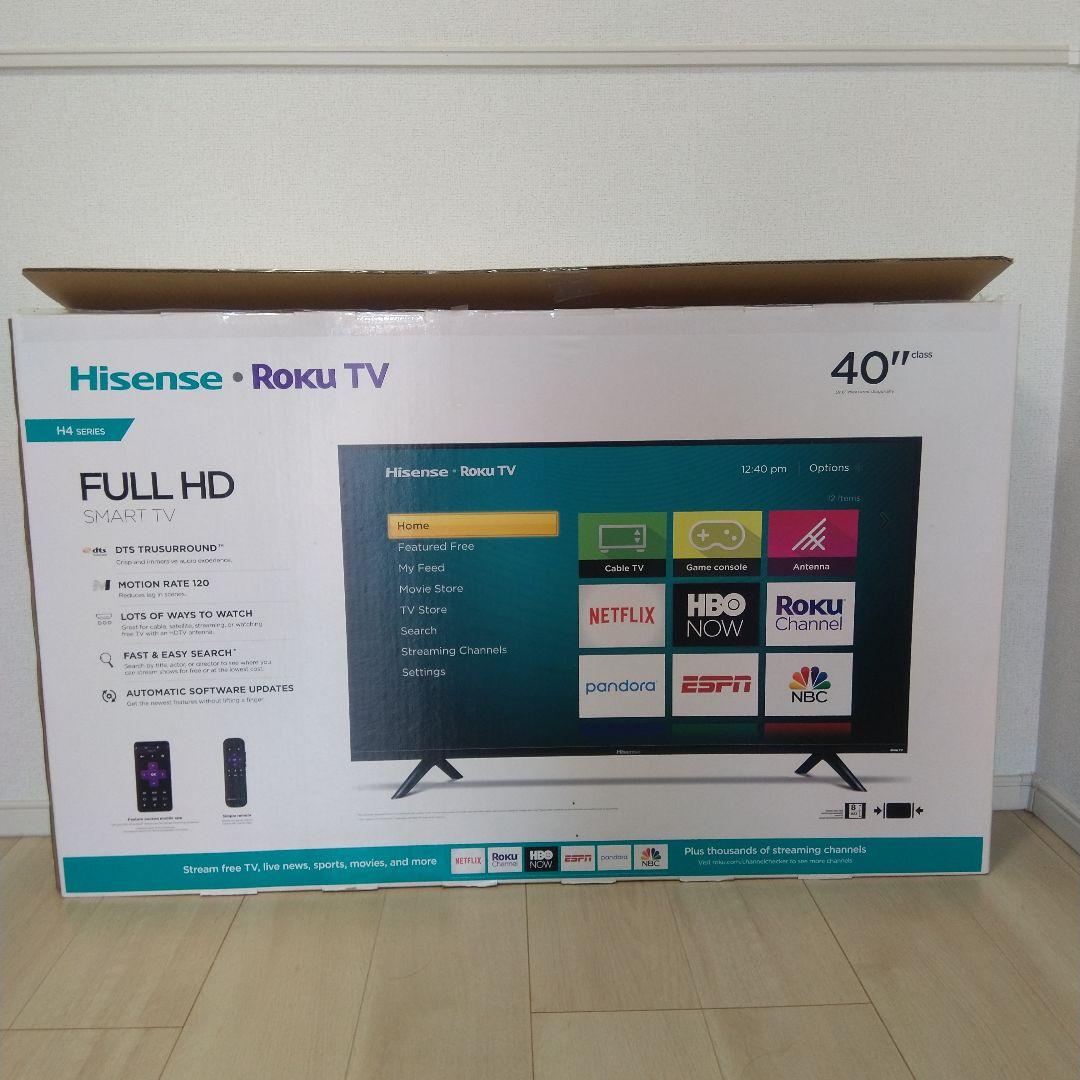 【米国仕様】ハイセンス　フルHD 　40インチ　ネットTV　純正リモコン付き