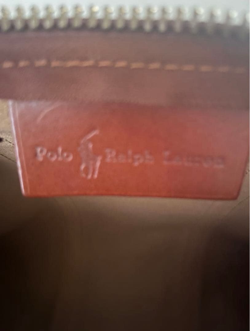 USA製 ポロラルフローレン ボストンバッグ 2way 千鳥格子柄 PVC