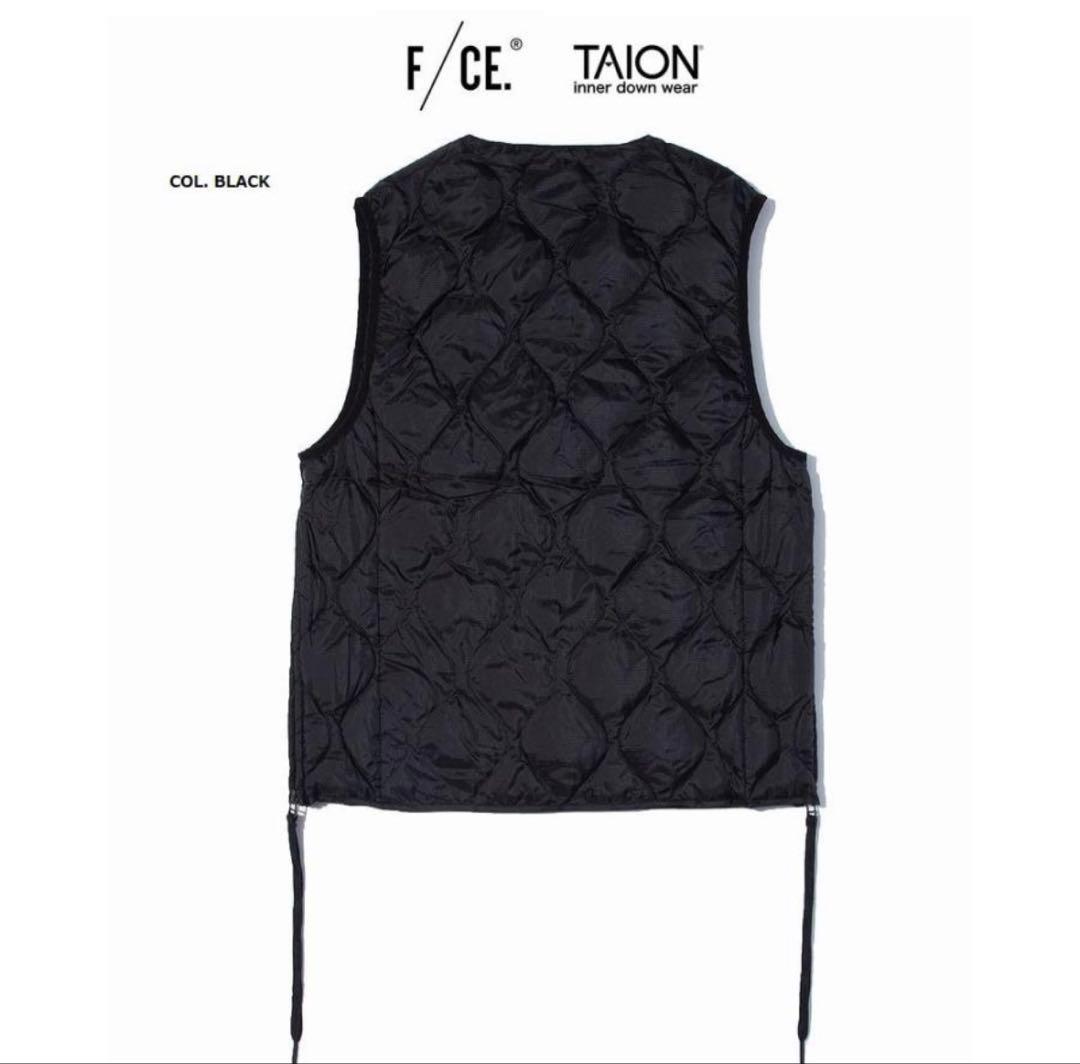 【新品】F/CE TAION コラボ PACKABLE ダウンベスト 黒 S
