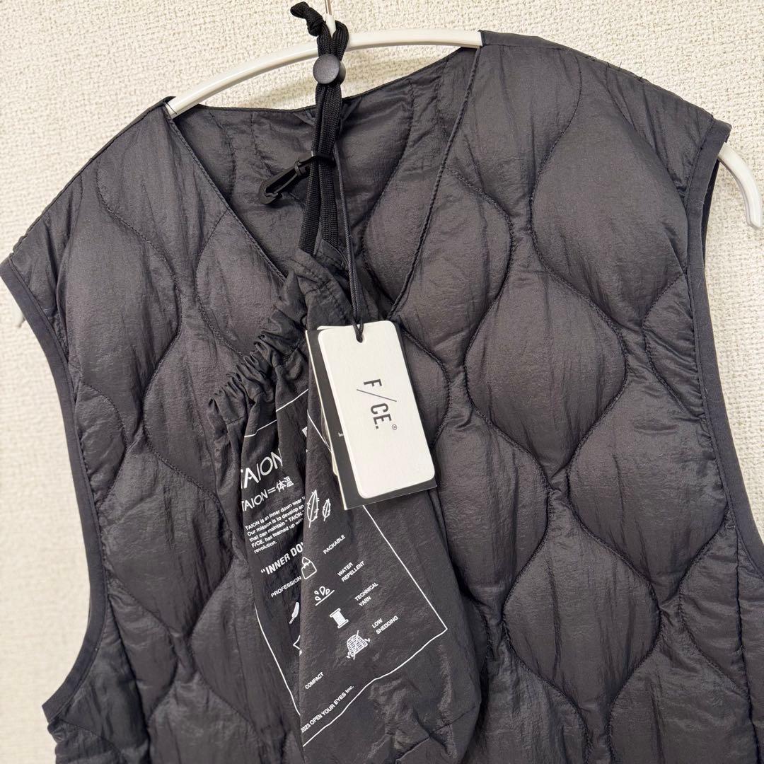 【新品】F/CE TAION コラボ PACKABLE ダウンベスト 黒 S