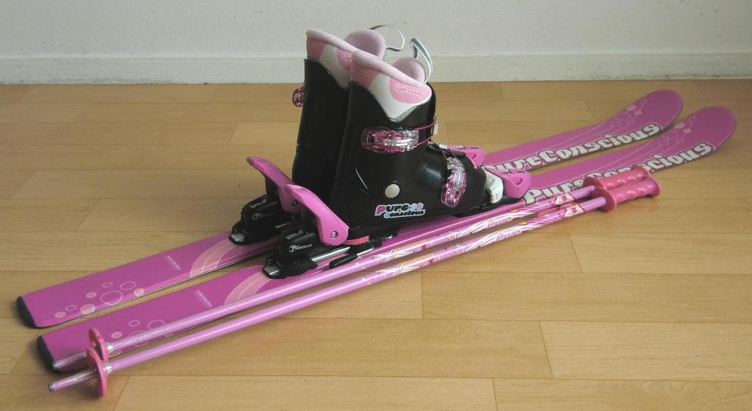 ■■送料無料■PURECONSCIOUS■子供用スキーセット■板120靴22■■