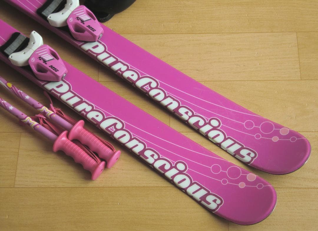 ■■送料無料■PURECONSCIOUS■子供用スキーセット■板120靴22■■