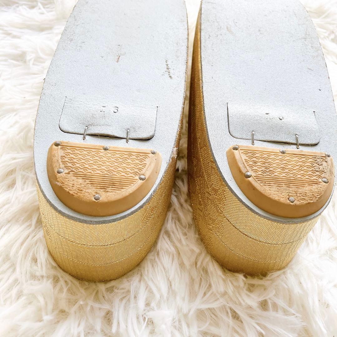 極美品✨和装　草履バッグセット　金糸豪華織物礼装用 Mサイズ フォーマル