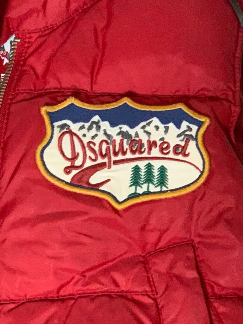 DSQURED2 ディースクエアード ダウンジャケットベスト 　赤系 40