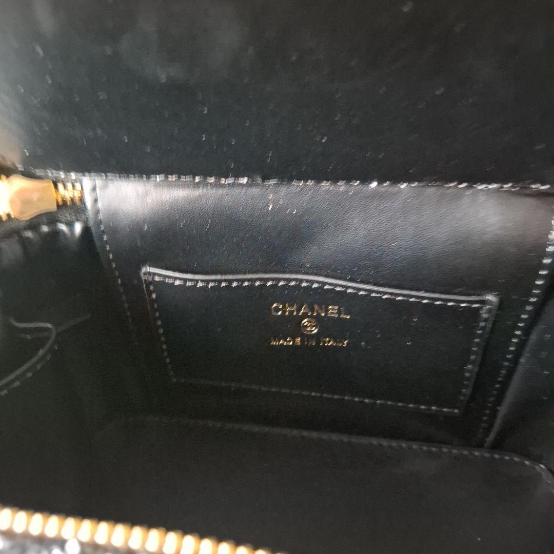 CHANEL ツイードチェックバッグ