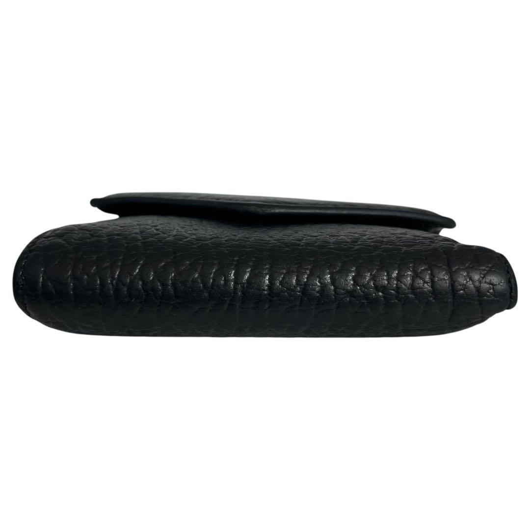 希少✨メゾンマルジェラ トリフォールドウォレット 4ステッチ レザー 黒