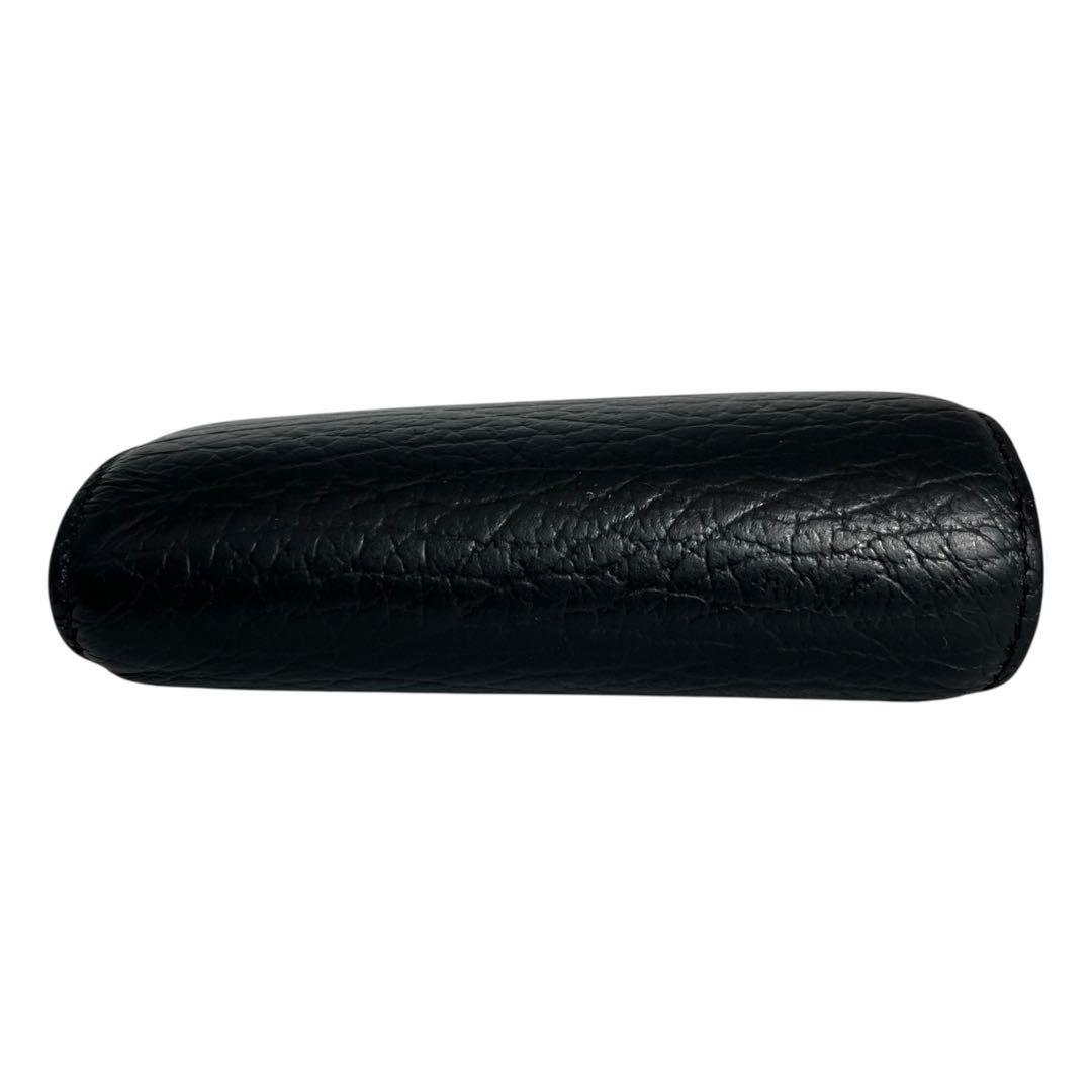 希少✨メゾンマルジェラ トリフォールドウォレット 4ステッチ レザー 黒