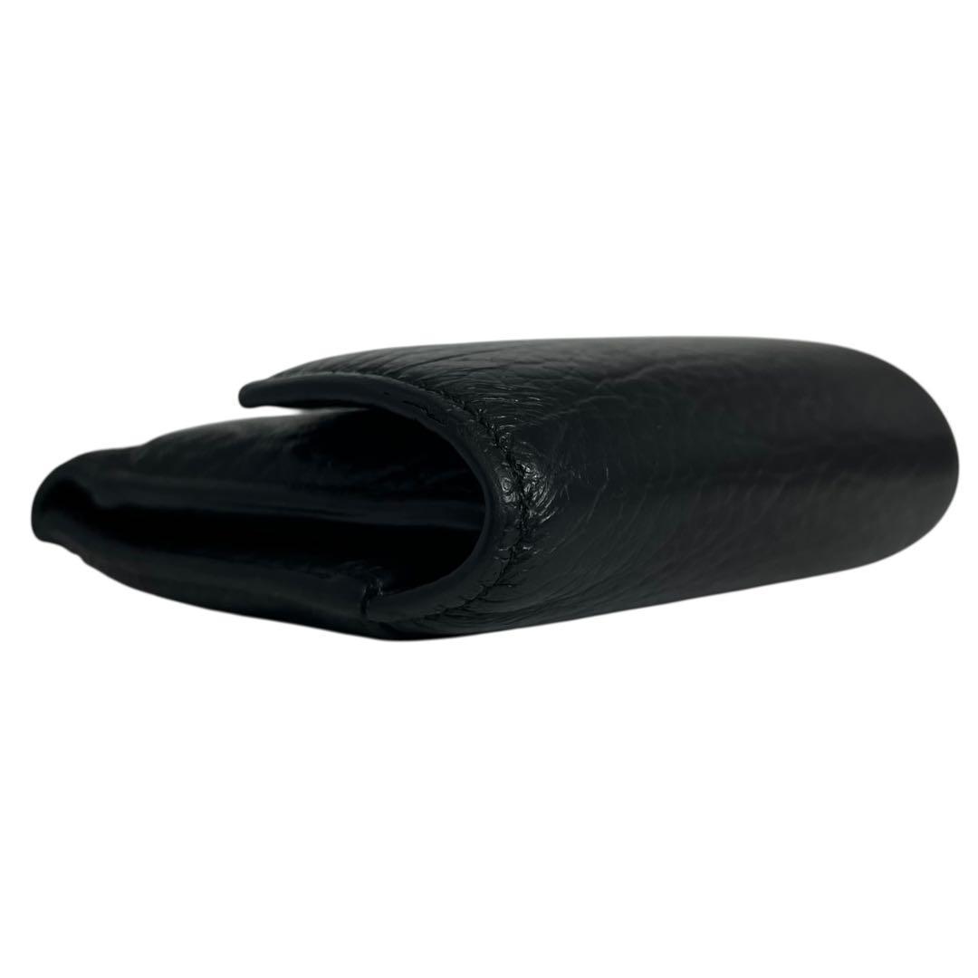 希少✨メゾンマルジェラ トリフォールドウォレット 4ステッチ レザー 黒