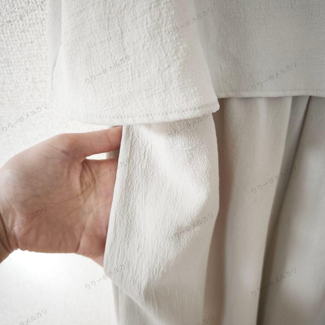 美品・25SS★Noble　ダブルクレープスリーブレスオールインワン　ノーブル