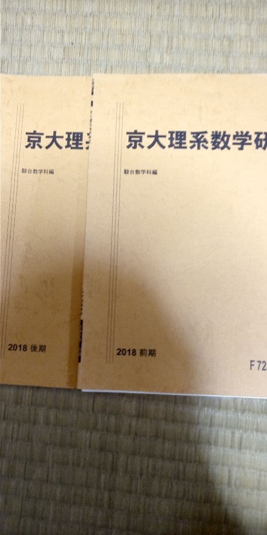 杉山義明 18年度 京大理系数学研究 通期講習