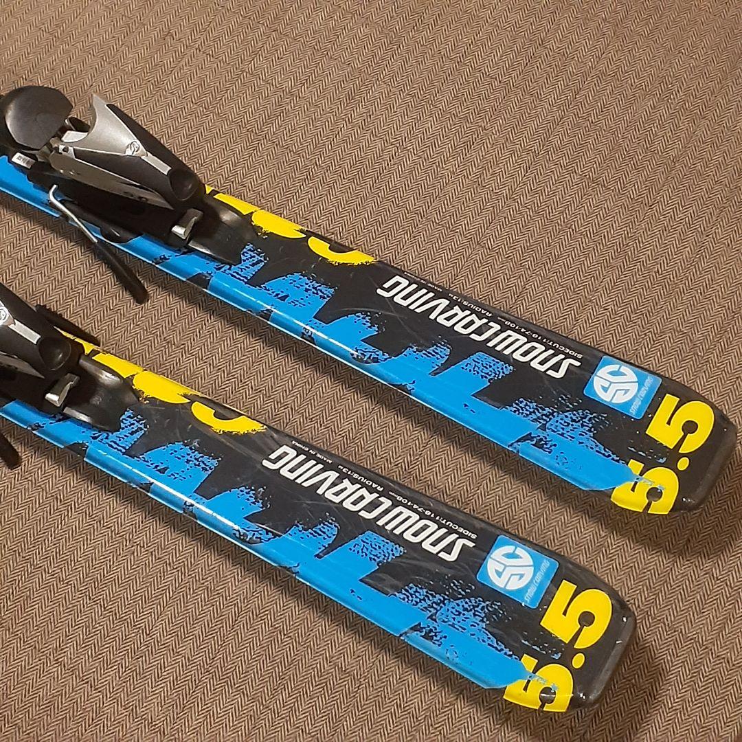 初中級者向きスキー板156cm　軽くて柔らかめで滑りやすい　ビンディング調節可能