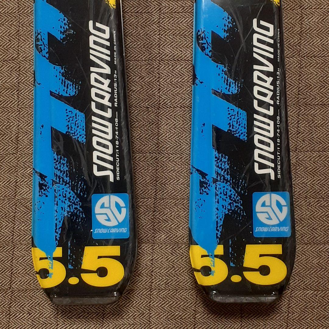 初中級者向きスキー板156cm　軽くて柔らかめで滑りやすい　ビンディング調節可能