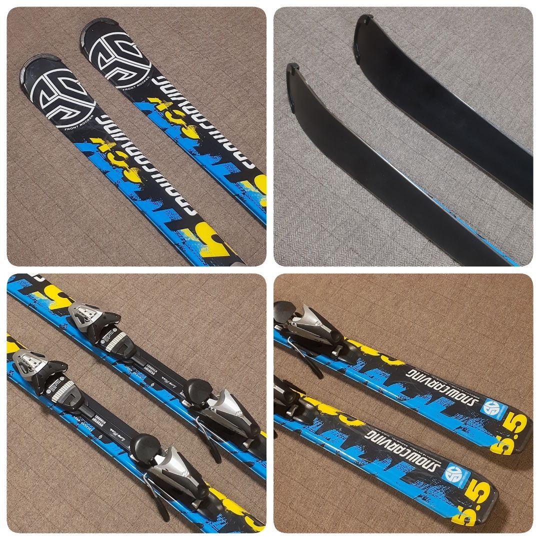 初中級者向きスキー板156cm　軽くて柔らかめで滑りやすい　ビンディング調節可能