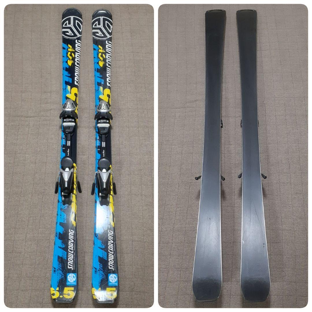 初中級者向きスキー板156cm　軽くて柔らかめで滑りやすい　ビンディング調節可能