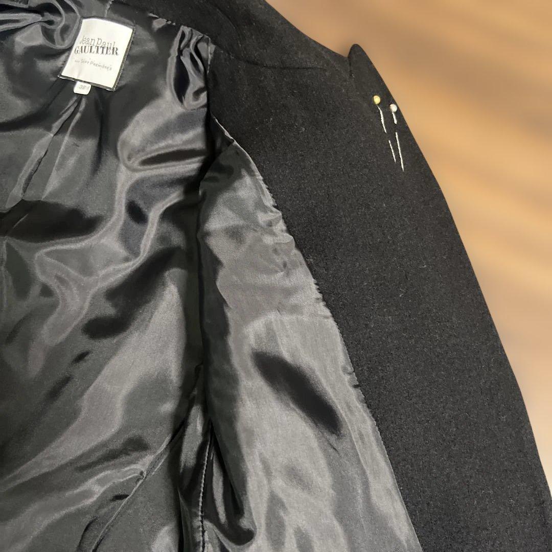 美品　ジャンポールゴルチェ　黒コート