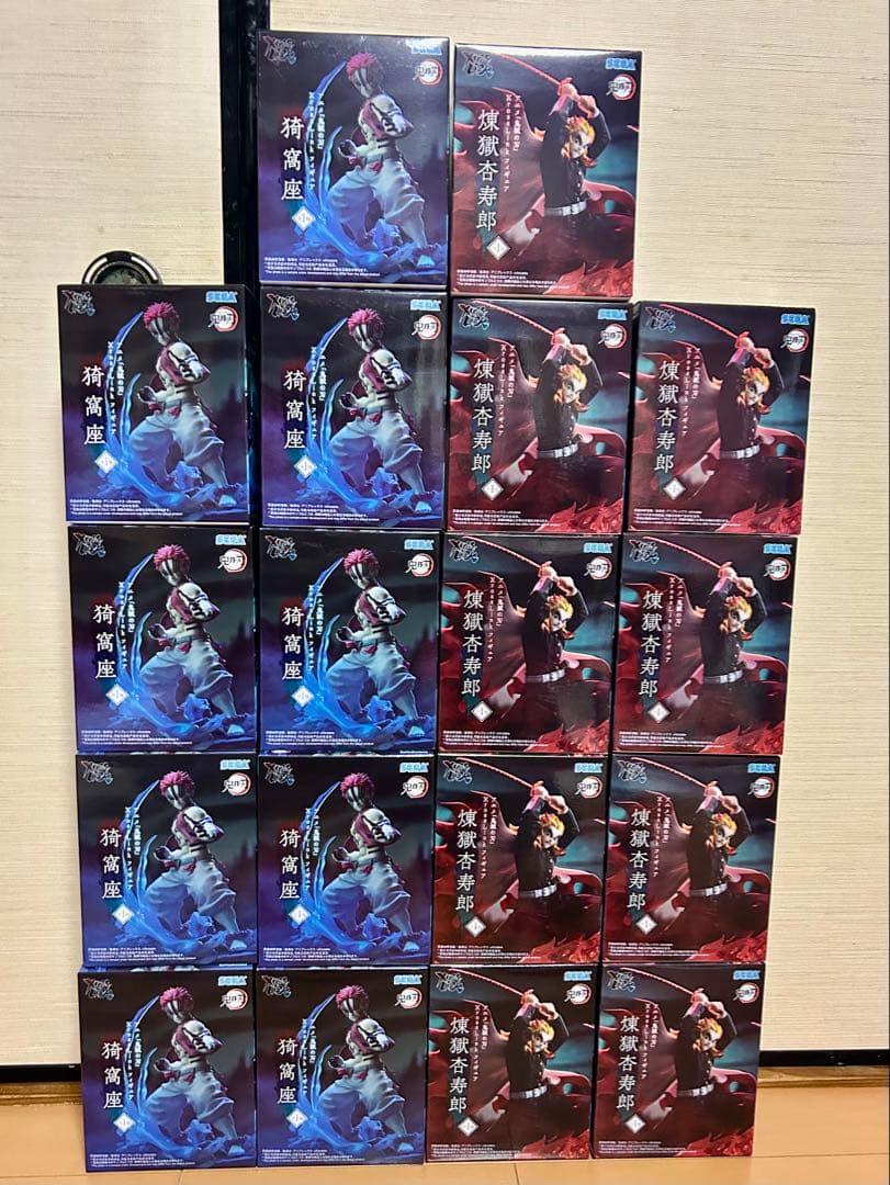 アニメ「鬼滅の刃」 XrossLink フィギュア 煉獄杏寿郎 猗窩座 18個