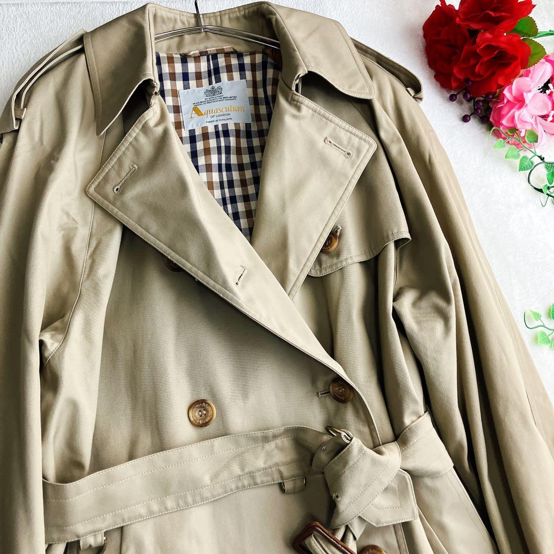 アクアスキュータム★ビッグシルエット トレンチコート PETERBOROUGH