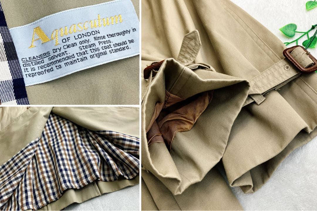 アクアスキュータム★ビッグシルエット トレンチコート PETERBOROUGH