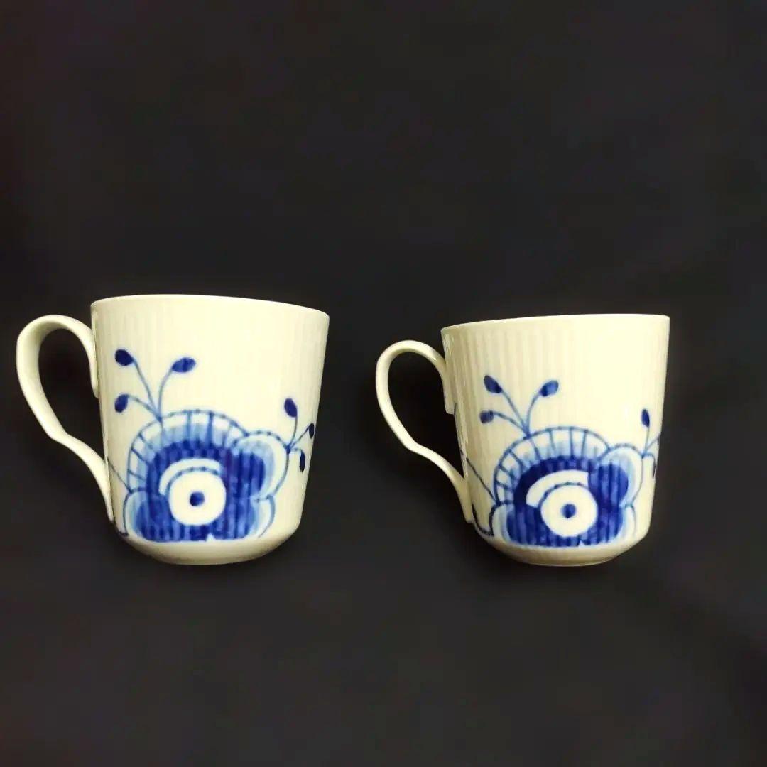 【未使用・箱入・4点セット】ロイヤルコペンハーゲン　プレート☓2、カップ☓2