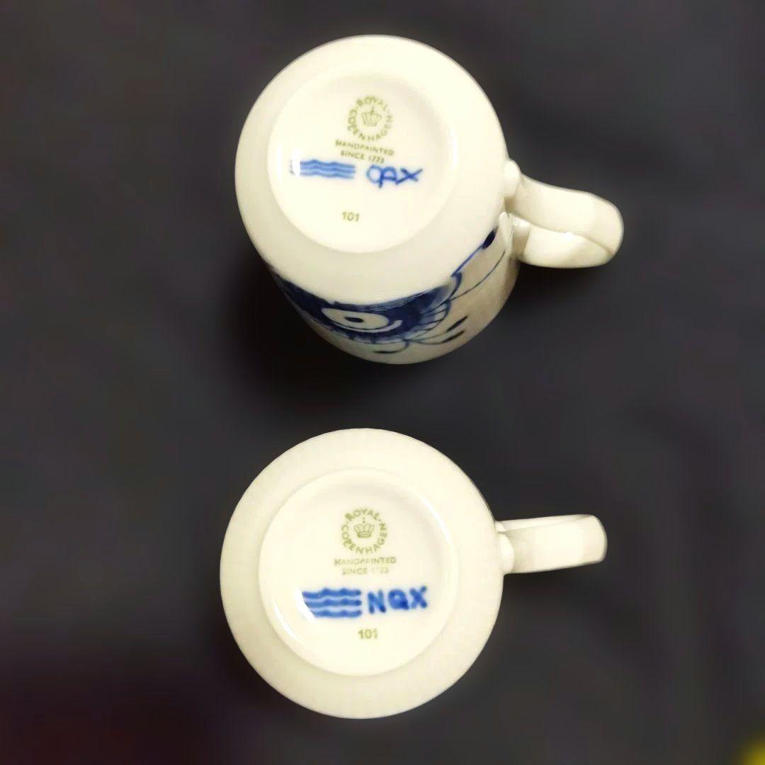 【未使用・箱入・4点セット】ロイヤルコペンハーゲン　プレート☓2、カップ☓2