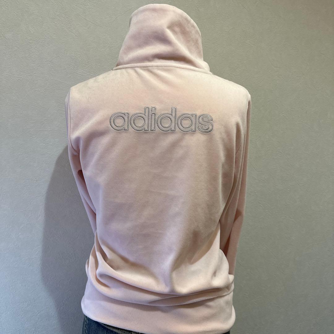 adidas アディダス　ピンクベロアジャージ　トラックジャケット　Y2K 平成