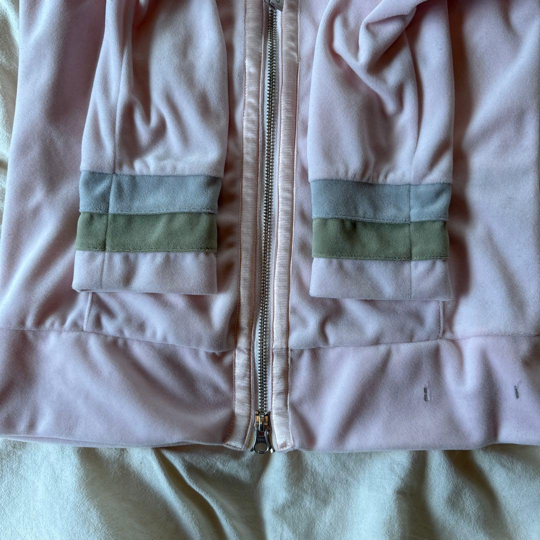 adidas アディダス　ピンクベロアジャージ　トラックジャケット　Y2K 平成