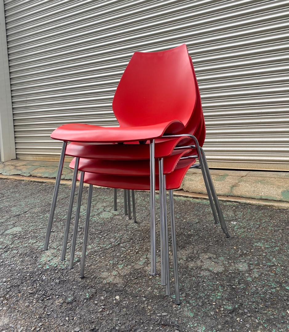 A331◆kartell MAUI◆カルテル マウイ チェア 4脚セット「レッド
