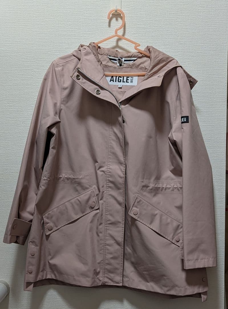 AIGLE エーグル ゴアテックス フーデッドジャケット ピンク
