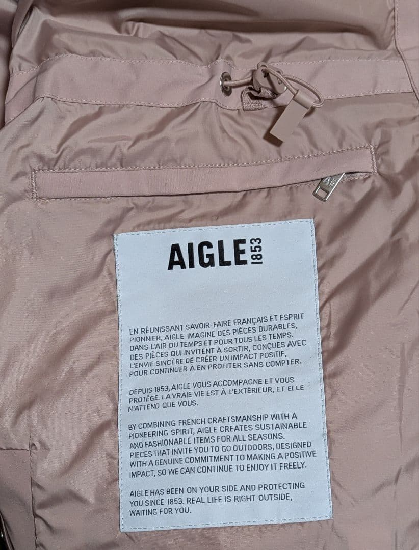 AIGLE エーグル ゴアテックス フーデッドジャケット ピンク