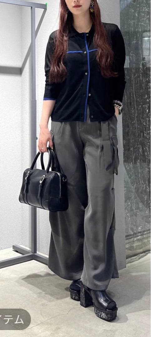 新品タグ付 HARE 2WAY トロミワイドカーゴパンツ グレー 25SS完売