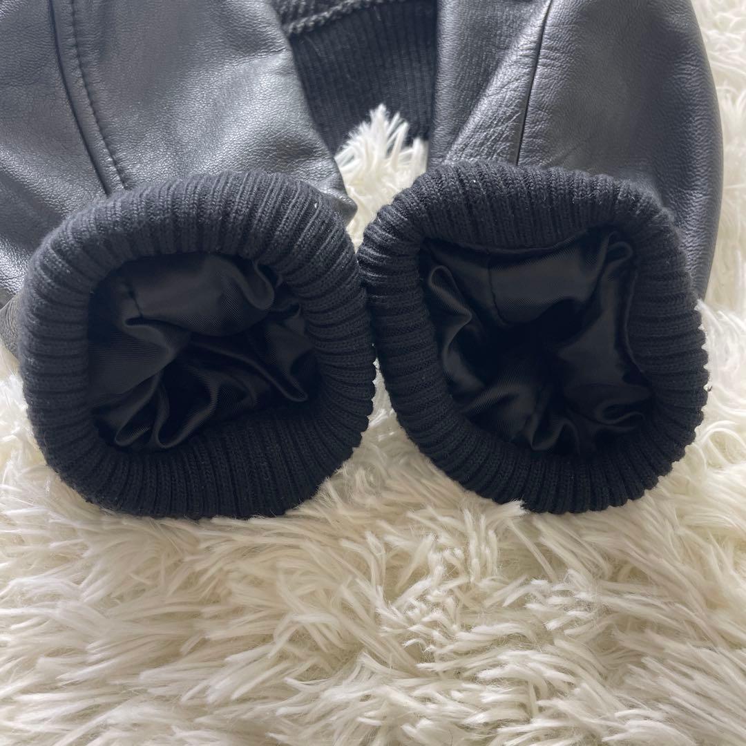 極美品✨　山羊革　XLサイズ　JACKROSE スタジャン　ヘリンボーン　黒