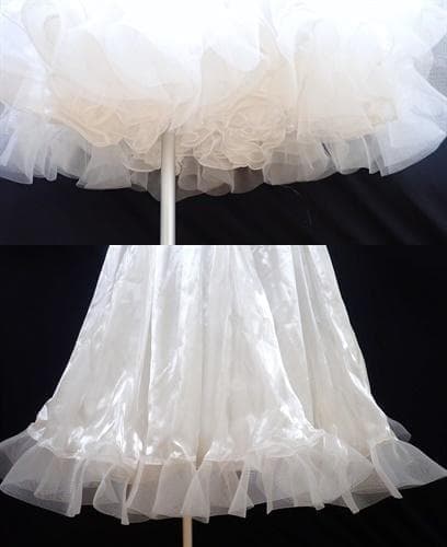 6356★Sサイズ★オフ白/微光沢サテン/スタンダードドレス☆社交ダンス