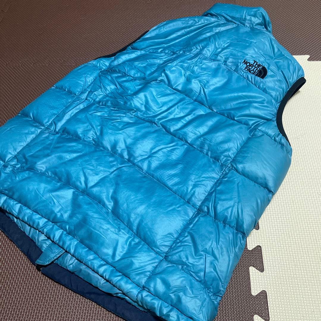 THE NORTH FACE★ダウンベスト★ブルー★ダウン72％ 蓄熱 人気商品