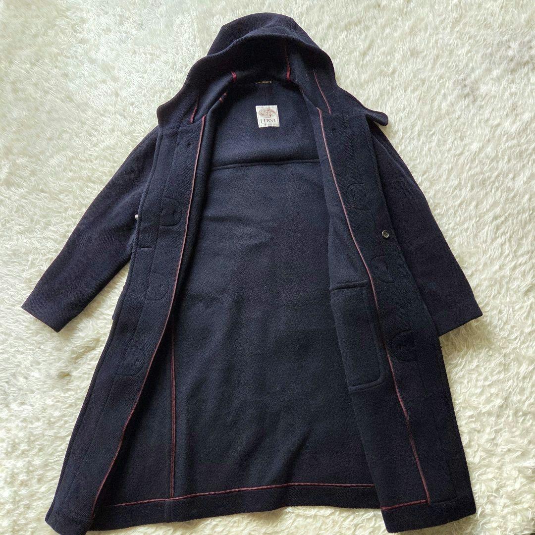 あにあに様希少✨FIRST 英国製 ダッフルコート ヘリンボーン メルトン　M
