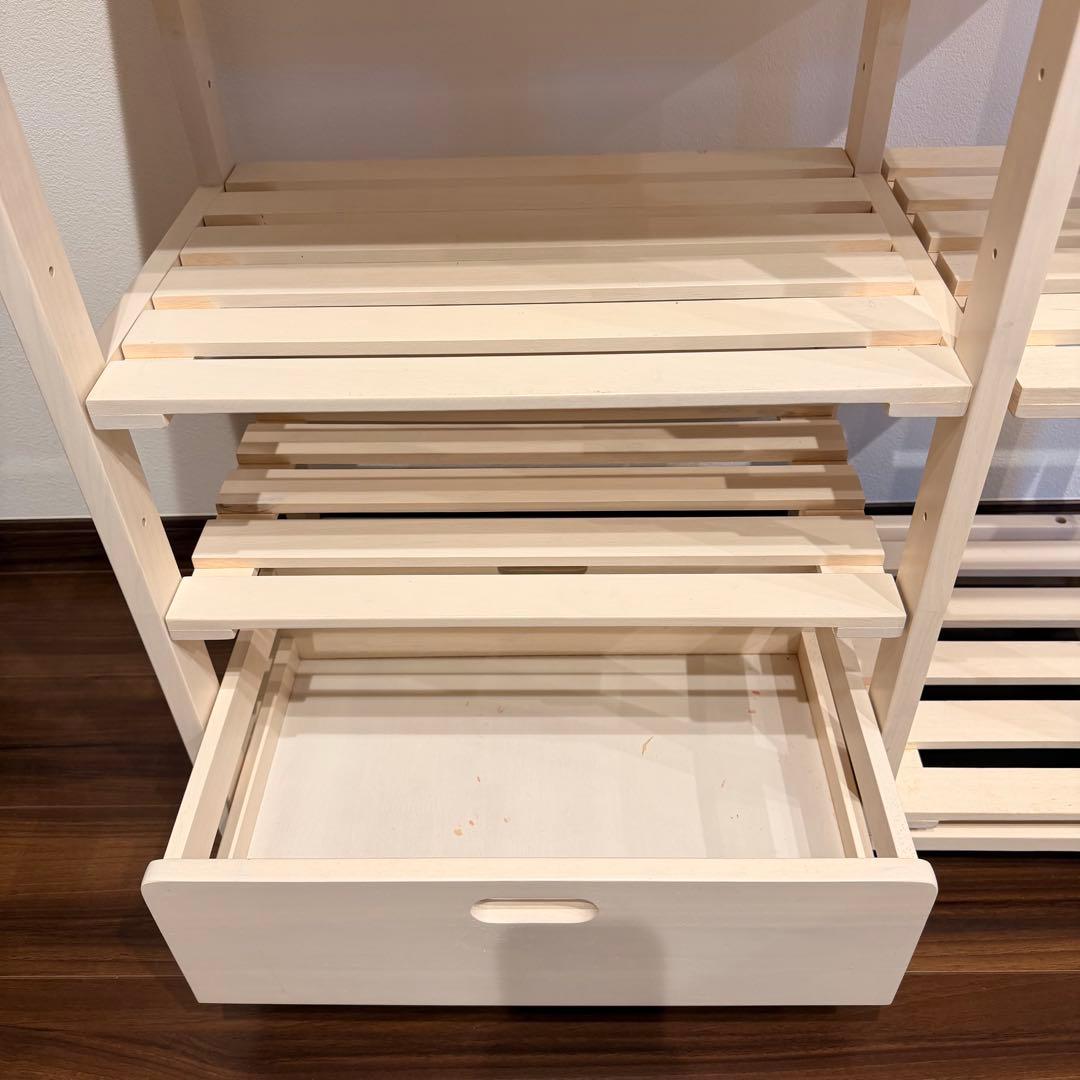 【週末限定値下げ】B-COMPANY キッチンワゴン キャスター付き ホワイト