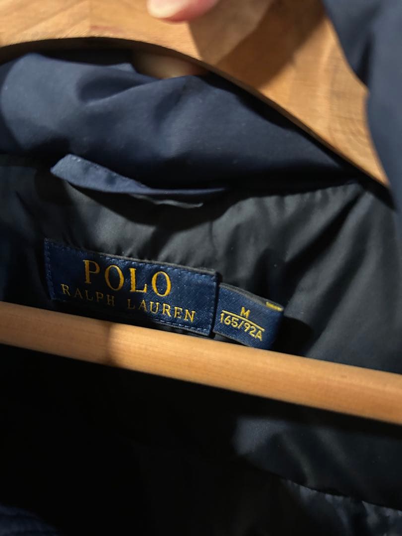 ポロラルフローレンダウンベスト 取り外しフード付き